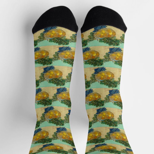 Chaussette Oranges et citrons avec gants bleus de Van Gogh (Haut)