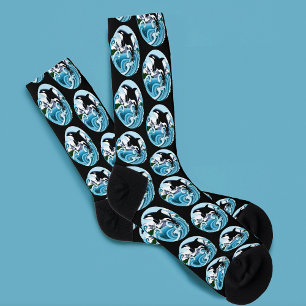 Chaussette Orca Killer Whale Blue Ocean