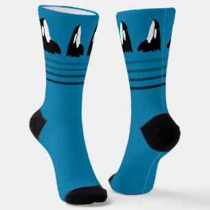 Chaussette Orca Whale Bobbing Blue Ocean