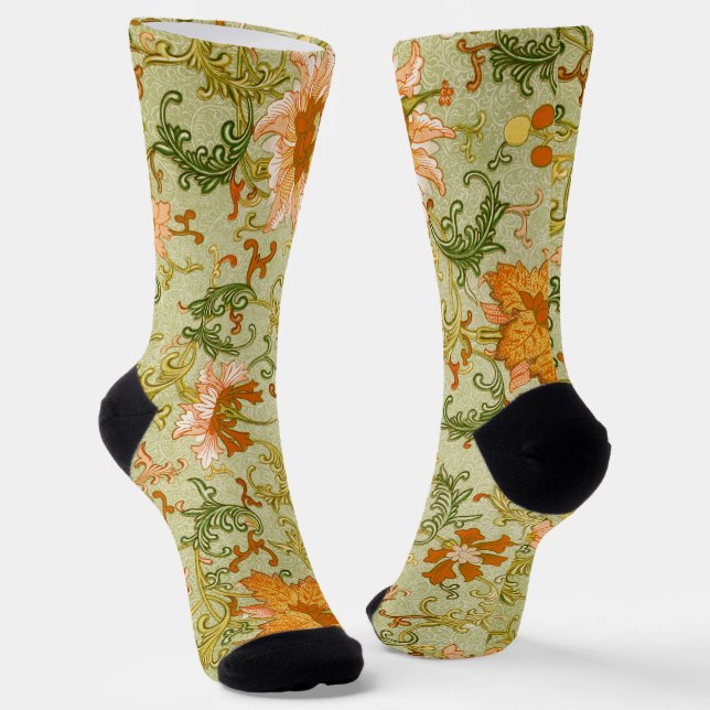 Chaussette Ornement chinois vintage Jones Flowers (Angulaire)