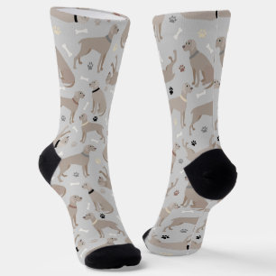 Chaussette Os Weimaraner et balais chaussettes
