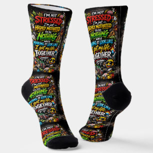 Chaussette Où acheter des chaussettes cool 00329 Not Stressed