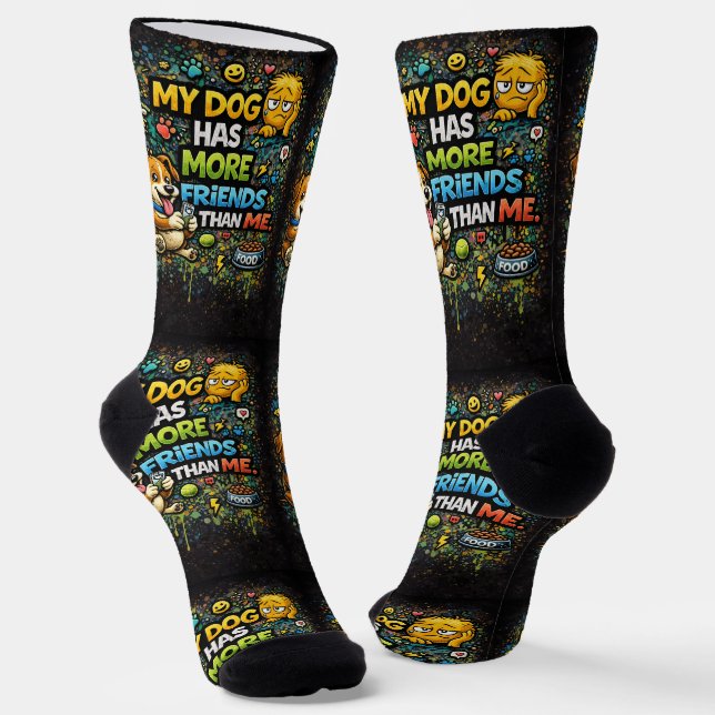Chaussette Où acheter des chaussettes cool 00339 More Friends (Angulaire)