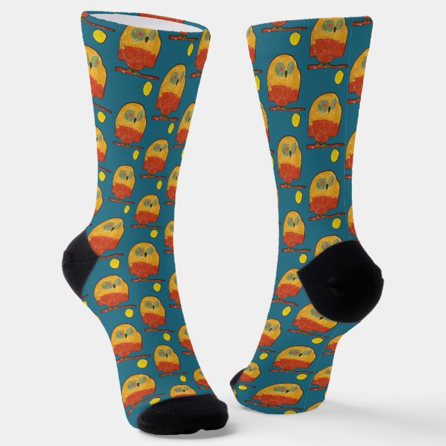Chaussette Owl "Art by Kids" (Angulaire)