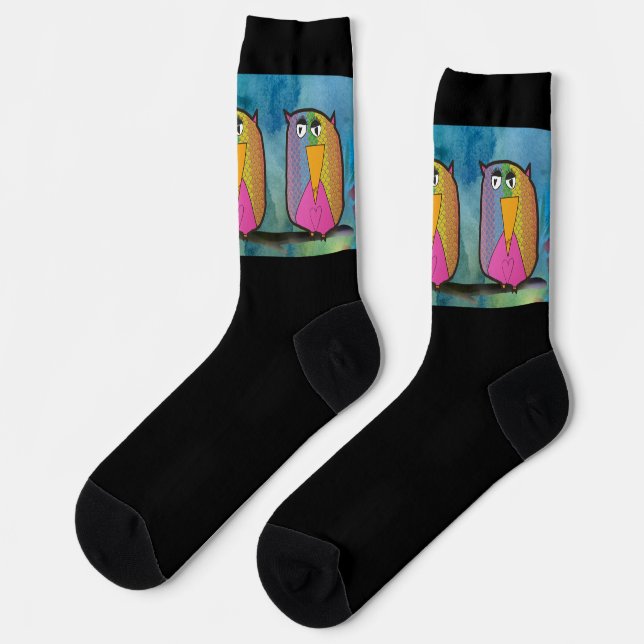 Chaussette Owl "Art by Kids" (Gauche)