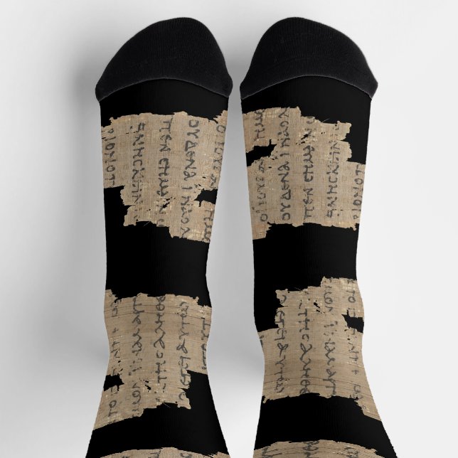 Chaussette P52 Fragment de papyrus Chaussettes –Premier Nouve (Haut)