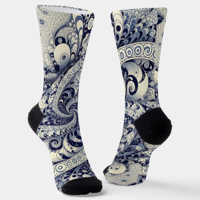 Chaussette Paisley Exotique Élégant (Angulaire)