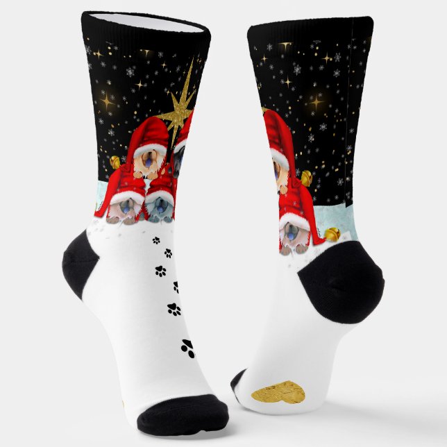 Chaussette PAIX SUR TERRE Chaussettes Rough Chow crew (Angulaire)