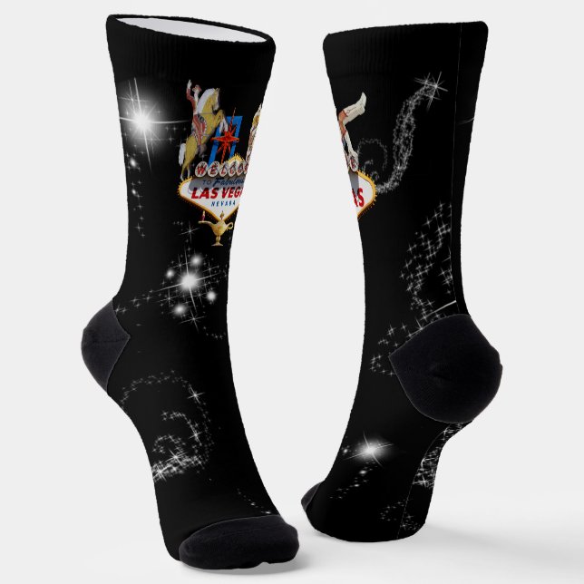 Chaussette Panneau de bienvenue de Las Vegas (Angulaire)