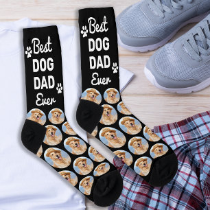 Chaussette Papa CHIEN personnalisé Motif personnalisé Photo d