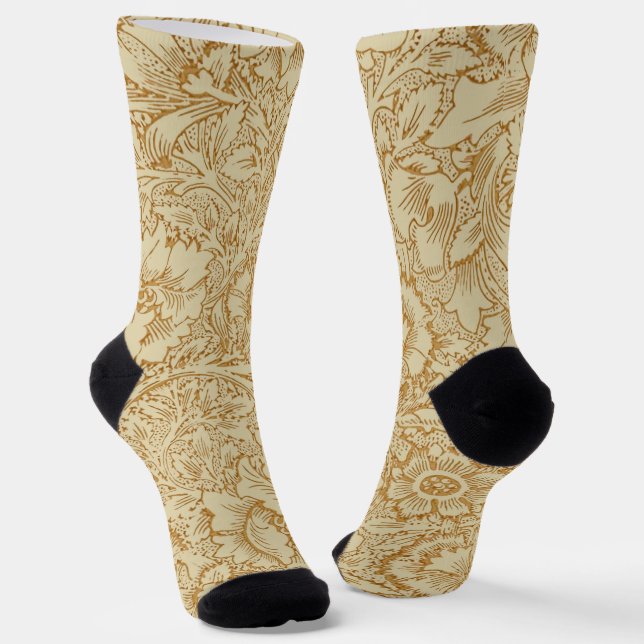 Chaussette Papier peint floral Poppy de William Morris (Angulaire)
