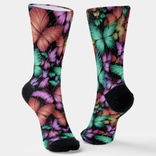 Chaussette Papillons colorés Imprimer