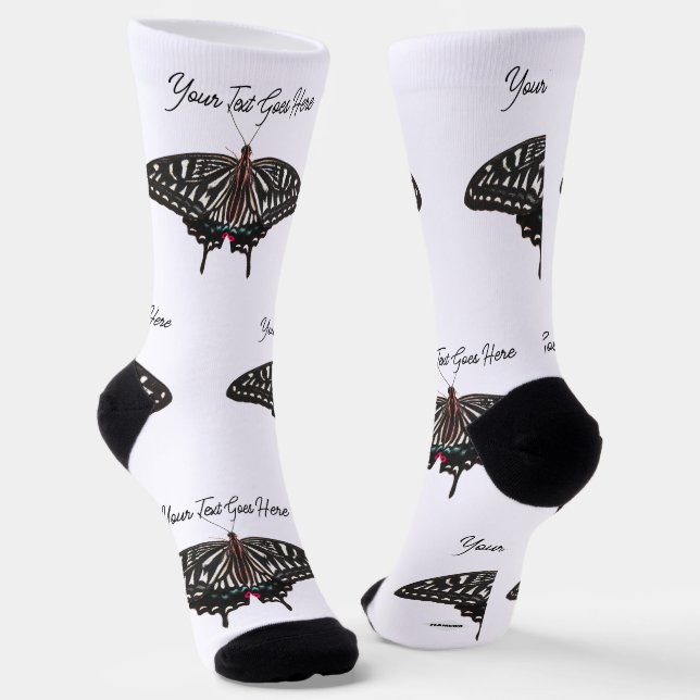 Chaussette Papillons de conception personnalisés (Angulaire)