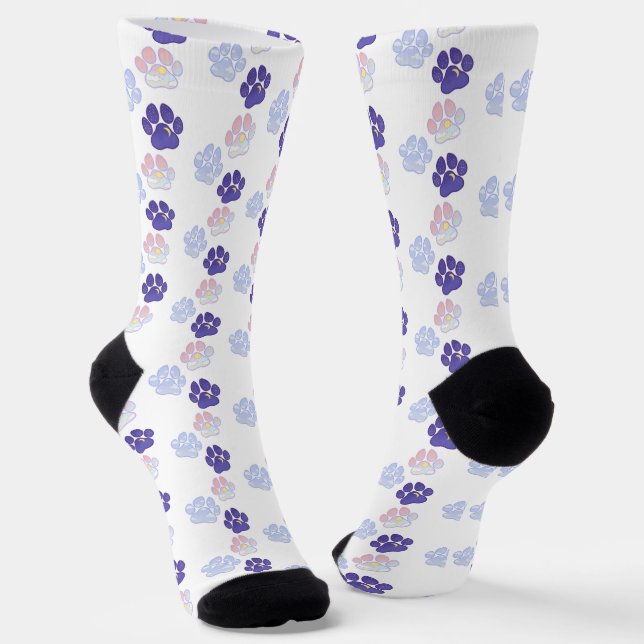 Chaussette Paquet de chat avec lune et soleil (Angulaire)