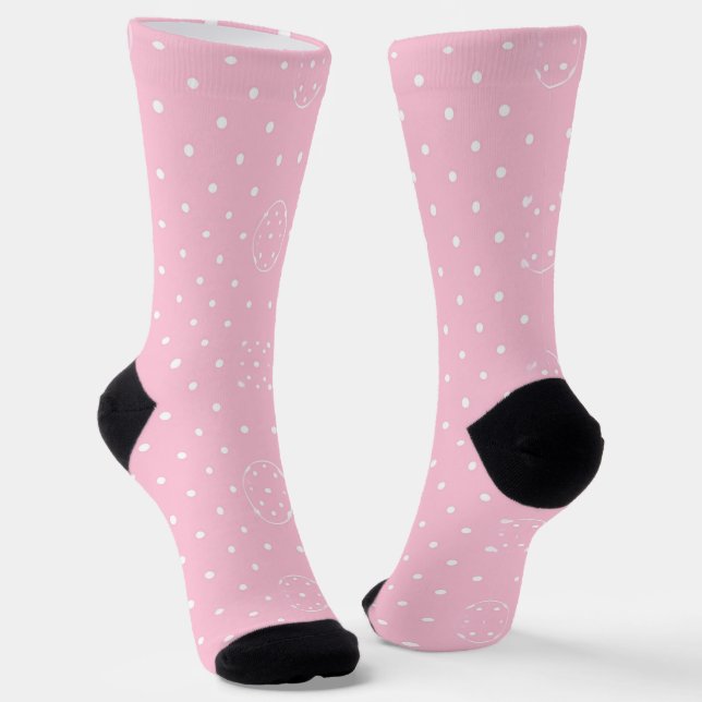 Chaussette Parade rose à pois (Angulaire)