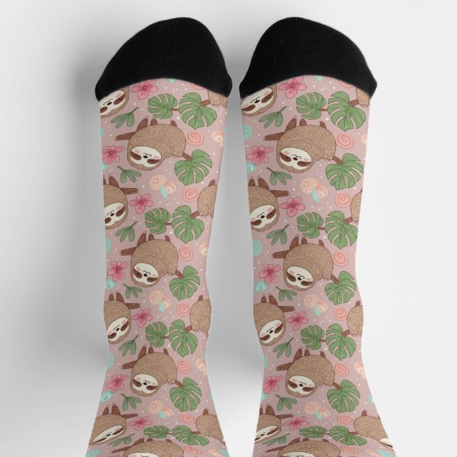 Chaussette Paresseux Rêve Tropical (Haut)