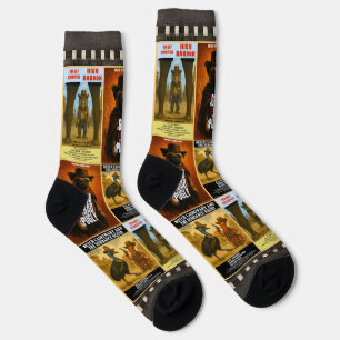 Chaussette Parodie d'affiche de film western