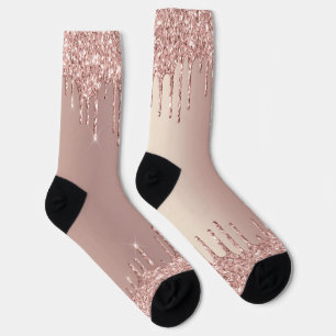 Chaussette Parties scintillant rose or Blush Chaussettes Spar