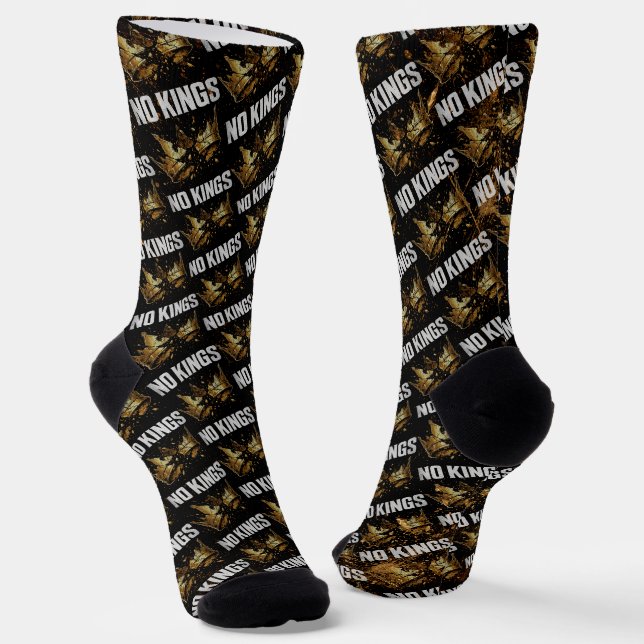 Chaussette Pas de rois protestent (Angulaire)