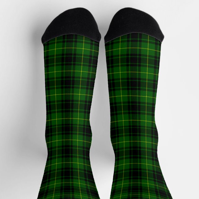 Chaussette Pâte verte de tartan MacArthur (Haut)