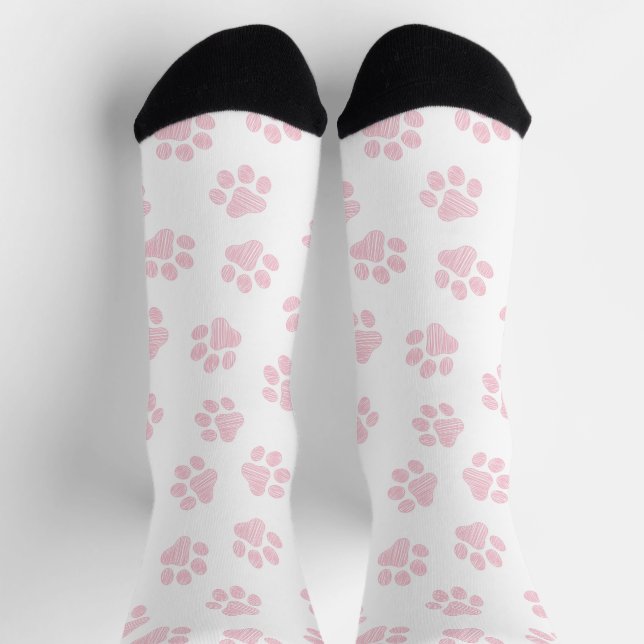 Chaussette Pâtes de chien, Pâtes de chien, Bébé Pâtes roses (Haut)