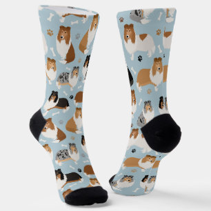 Chaussette Pâtes et chaussettes à os ronds de Collie