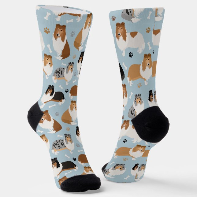 Chaussette Pâtes et chaussettes à os ronds de Collie (Angulaire)
