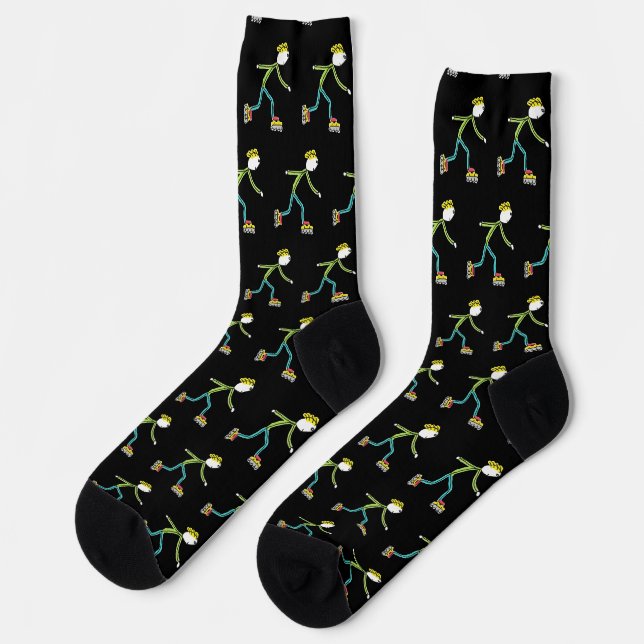 Chaussette Patineur en ligne Stickman (Gauche)