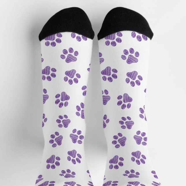 Chaussette Patrouilles de Doodle, Paws de Chien, Paws De Purp (Haut)