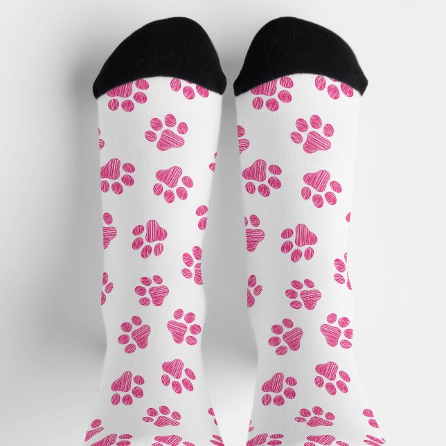 Chaussette Patrouilles De Doodle, Paws De Chien, Paws Roses (Haut)