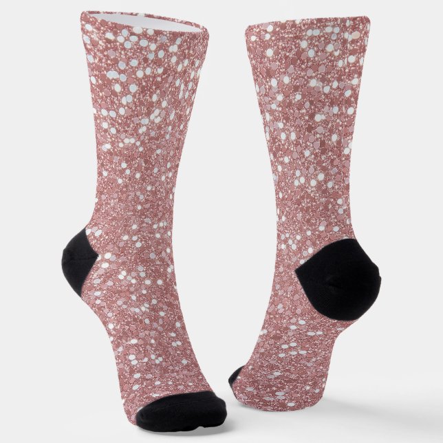 Chaussette Patte de parties scintillant rose (Angulaire)