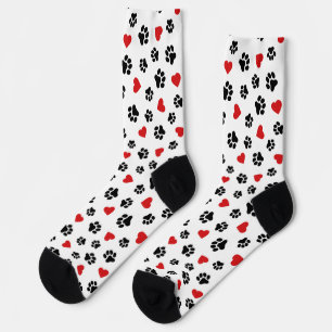 Chaussette Pattes & Cœurs – Amour pour les chiens