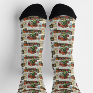Chaussette Paul Gauguin Encore la vie avec les pivoines Class