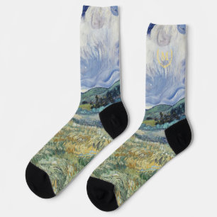 Chaussette Paysage Vincent Van Gogh Art Vintage Monogramme