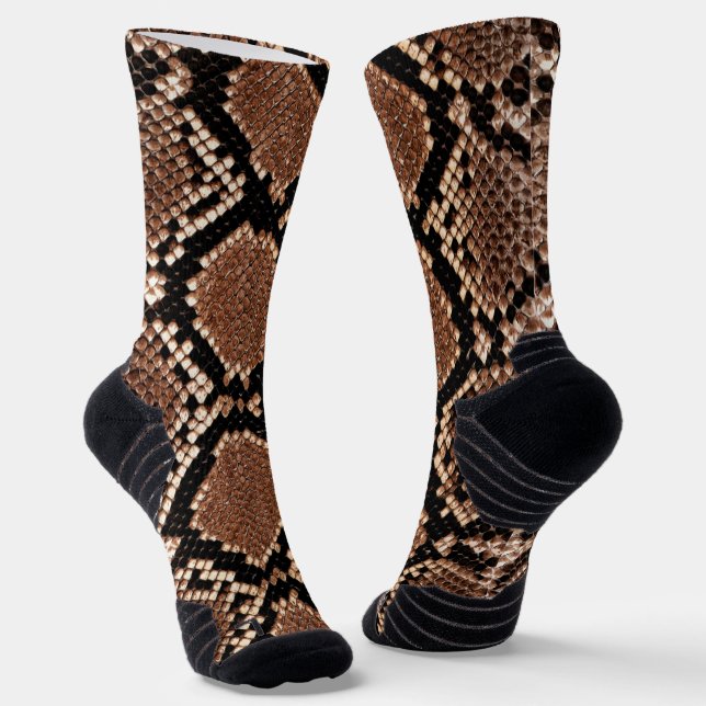 Chaussette Peau de Crotale Diamanté Occidental (Angulaire)