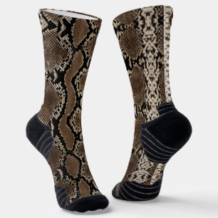 Chaussette Peau de serpent de Python Rock Faux