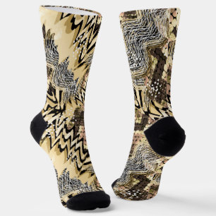 Chaussette Peau de serpent, tigre .