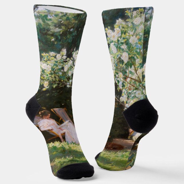 Chaussette Peder Severin Kroyer - Roses (Angulaire)