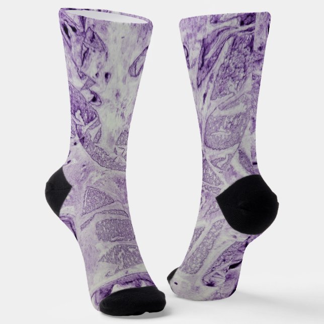 Chaussette Peinture Abstraite violette (Angulaire)