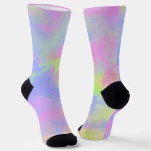 Chaussette Peinture arc-en-ciel
