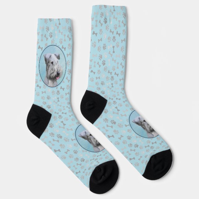 Chaussette Peinture Cesky Terrier - Cute Original Chien Art (Droite)