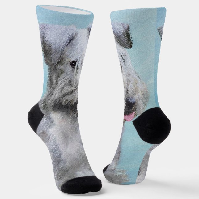 Chaussette Peinture Cesky Terrier - Cute Original Chien Art (Angulaire)