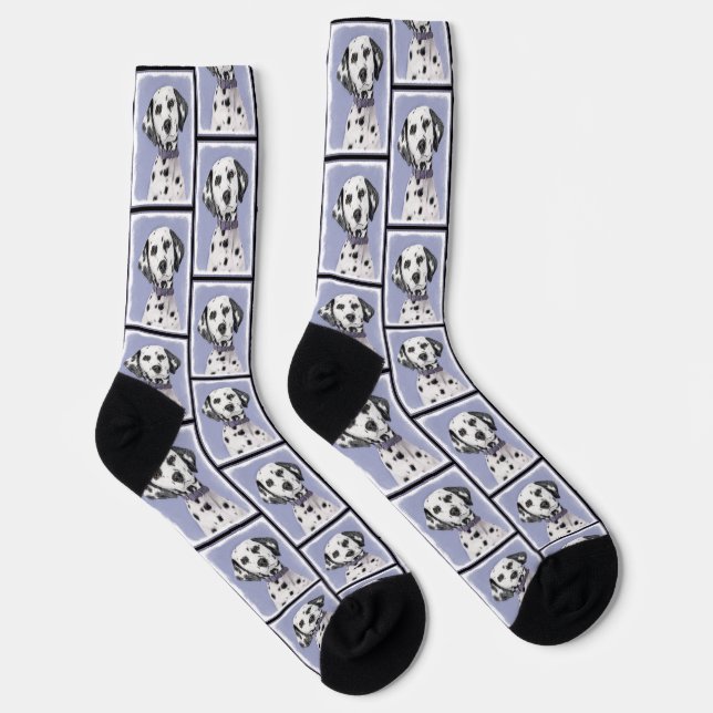 Chaussette Peinture Dalmatienne Spotted Jote Original Chien A (Droite)