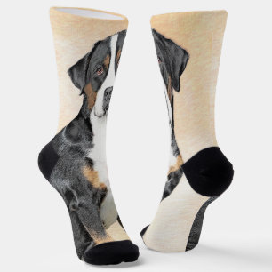 Chaussette Peinture de Chien de Montagne - Art original