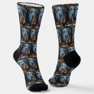 Chaussette Peinture de Halloween fantaisiste de Chien de Berg