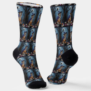 Chaussette Peinture fantaisiste d'Halloween de berger anatoli