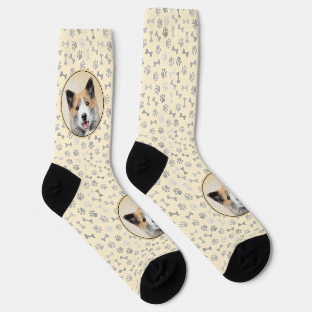 Chaussette Peinture islandaise pour chien de mer - Art origin (Droite)