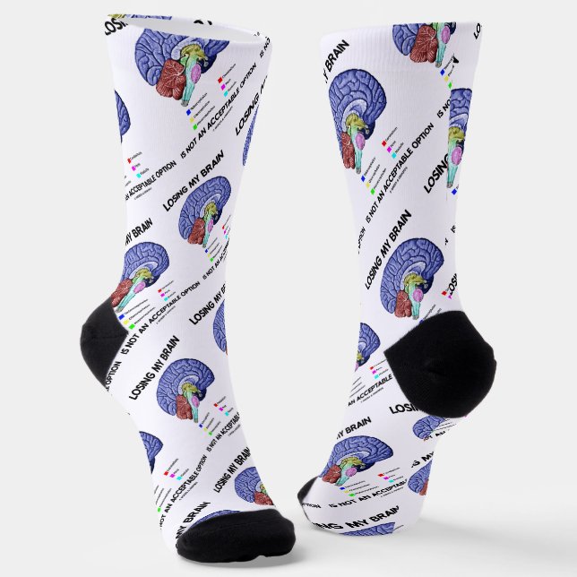 Chaussette Perdre Mon Cerveau N'Est Pas Une Option Acceptable (Angulaire)