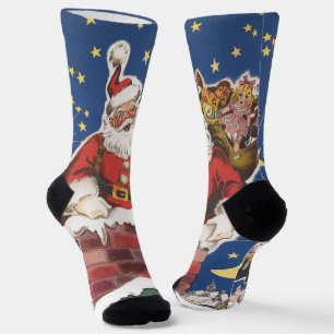 Chaussette Père Noël vintage, La Nuit avant Noël