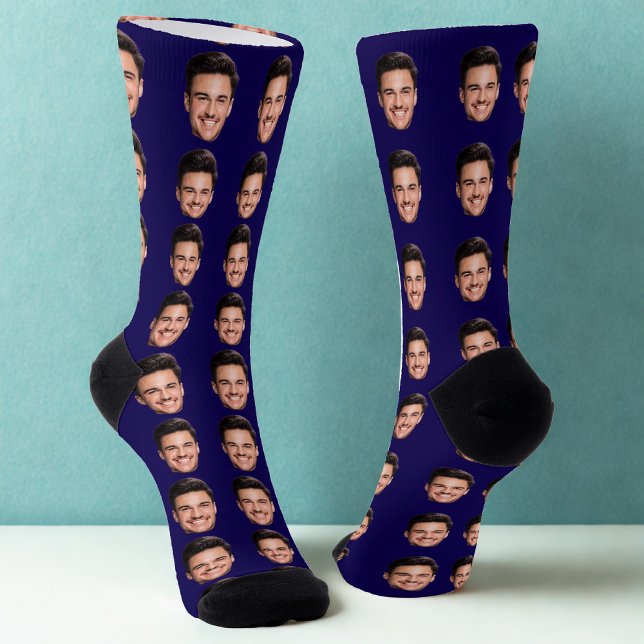 Chaussette Personalized Face Photo Socks, Upload Your Picture (Créateur téléchargé)